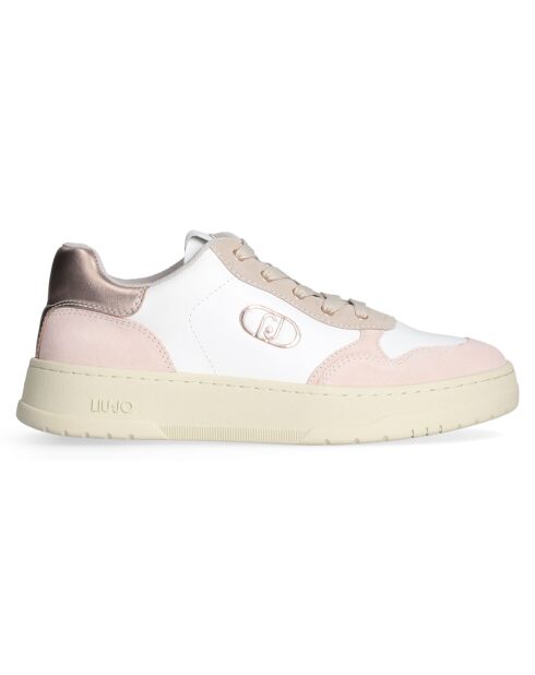 Sneakers Me en Cuir peche