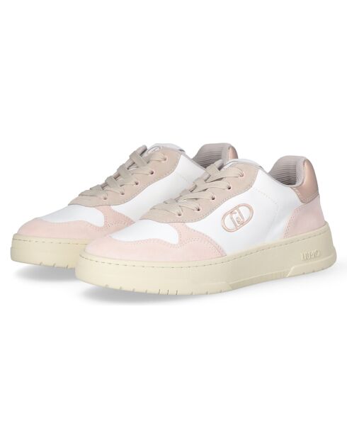 Sneakers Me en Cuir peche