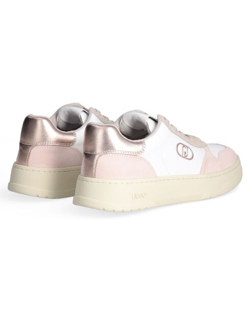 Sneakers Me en Cuir peche