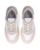 Sneakers Me en Cuir peche
