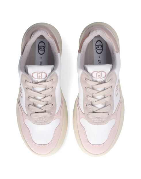 Sneakers Me en Cuir peche