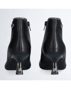 Bottines Sandie en Cuir noires