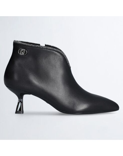 Bottines Sandie en Cuir noires