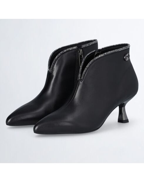 Bottines Sandie en Cuir noires