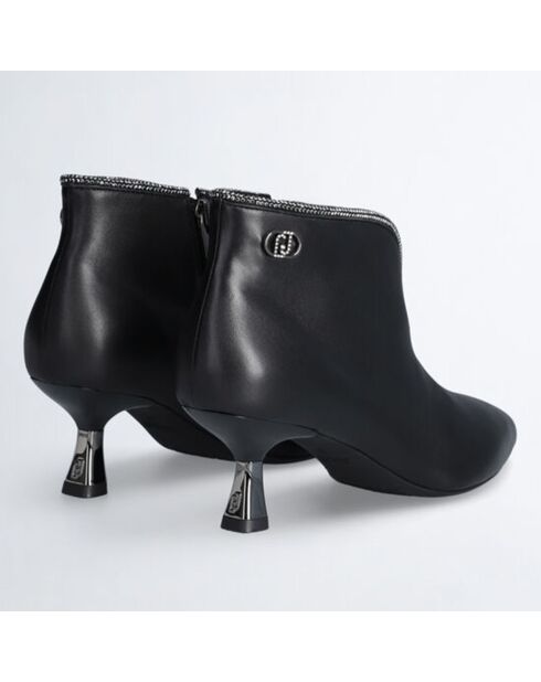Bottines Sandie en Cuir noires