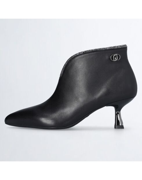 Bottines Sandie en Cuir noires