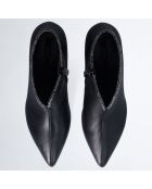 Bottines Sandie en Cuir noires
