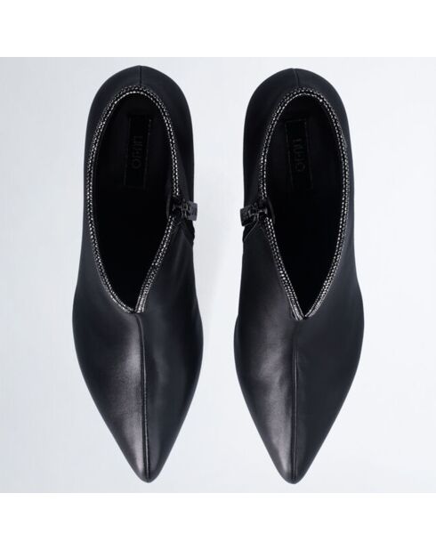 Bottines Sandie en Cuir noires
