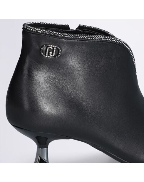 Bottines Sandie en Cuir noires