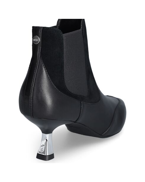 Bottines Sandie en Cuir noires