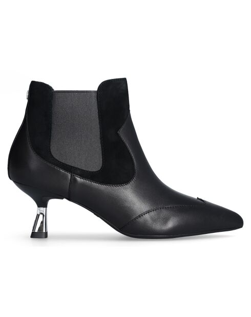 Bottines Sandie en Cuir noires