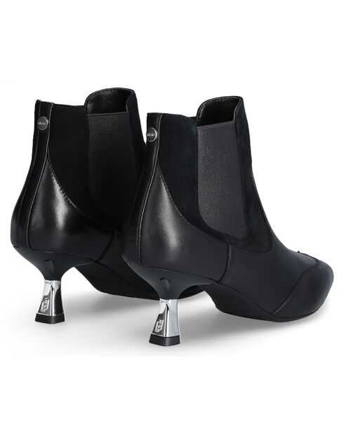 Bottines Sandie en Cuir noires