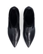 Bottines Sandie en Cuir noires
