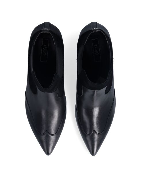 Bottines Sandie en Cuir noires