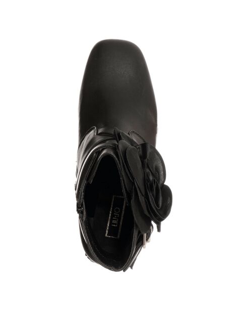 Bottines Sara en Cuir noires