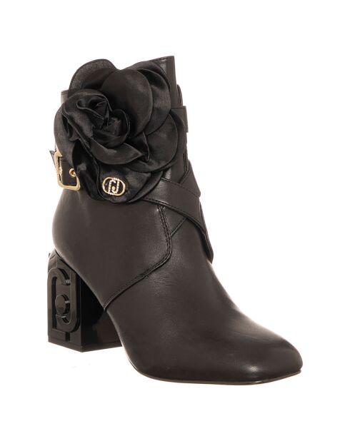 Bottines Sara en Cuir noires