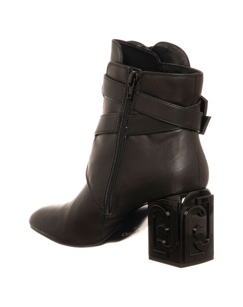 Bottines Sara en Cuir noires