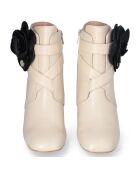 Bottines Sara en Cuir crème