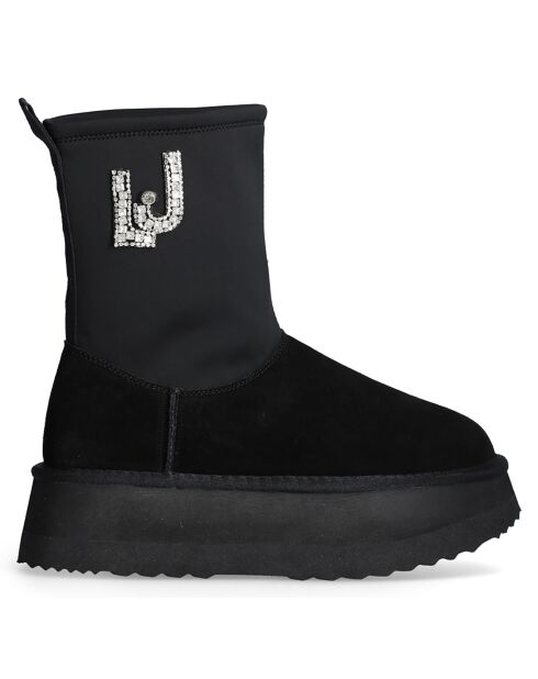 Boots Tia en Cuir noires