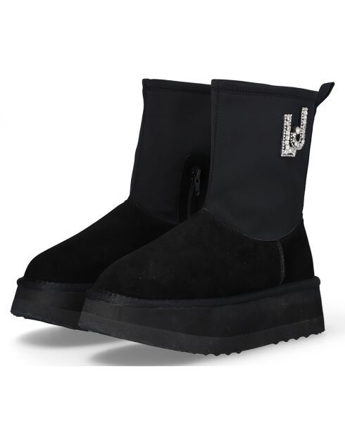 Boots Tia en Cuir noires
