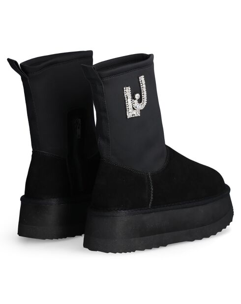 Boots Tia en Cuir noires