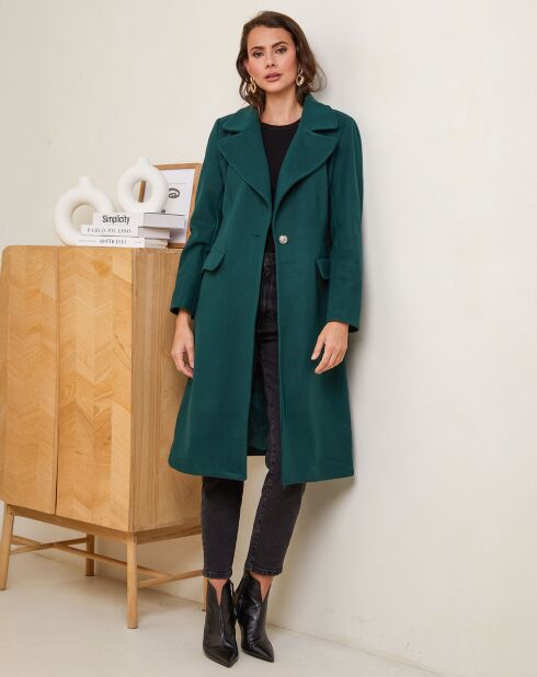 Manteau Leila vert foncé