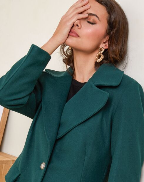 Manteau Leila vert foncé