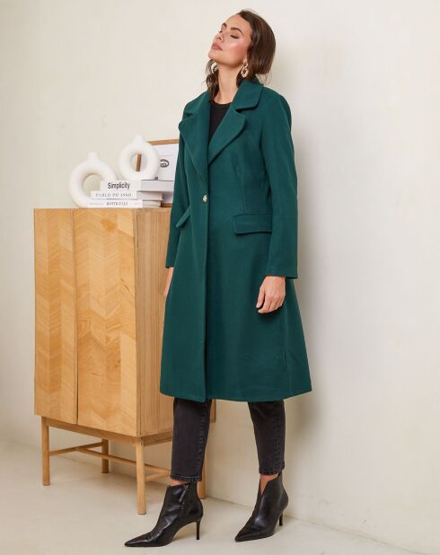 Manteau Leila vert foncé