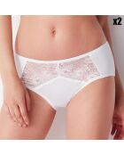 2 Culottes midis Judith blanches