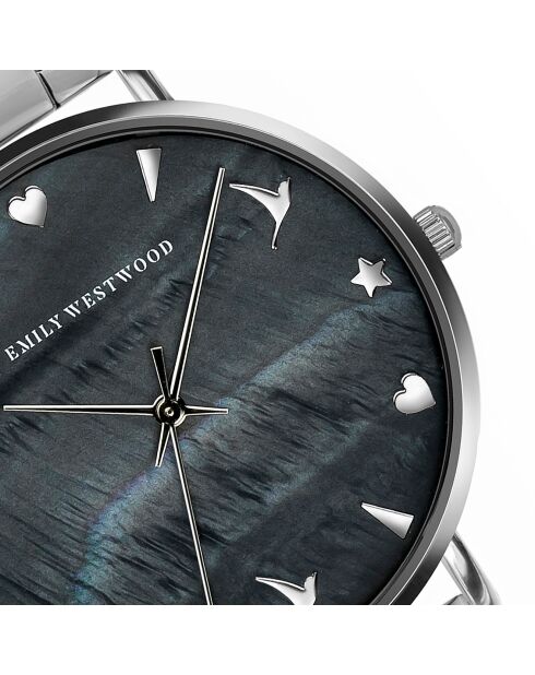 Montre en Acier argentée