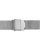 Montre en Acier mesh argentée