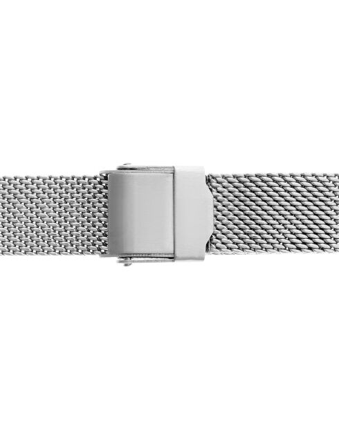 Montre en Acier mesh argentée