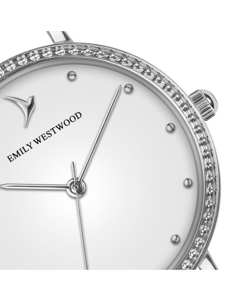Montre en Acier mesh argentée