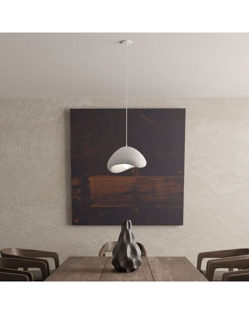Lampada a sospensione Wabi Sabi Quiet Current bianca - 14x3 cm