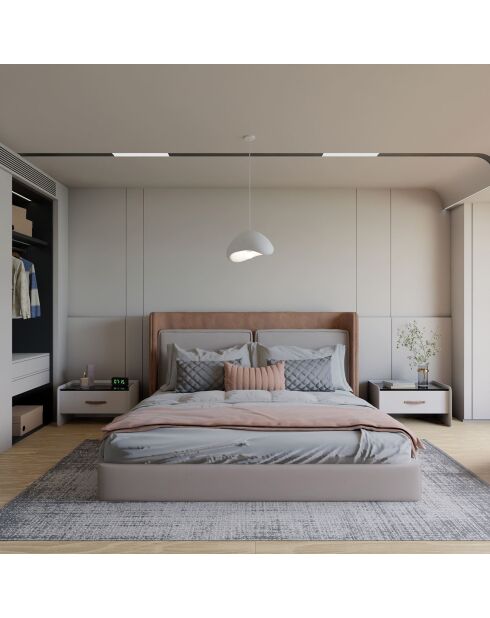 Lampada a sospensione Wabi Sabi Quiet Current bianca - 14x3 cm