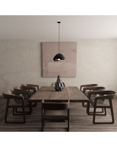 Lampada a sospensione Wabi Sabi Quiet Current nera - 14x3 cm