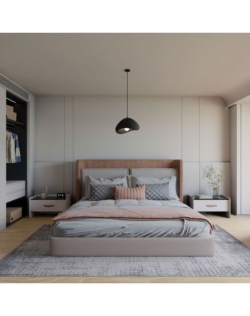 Lampada a sospensione Wabi Sabi Quiet Current nera - 14x3 cm