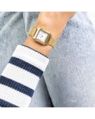 Montre en Acier mesh dorée