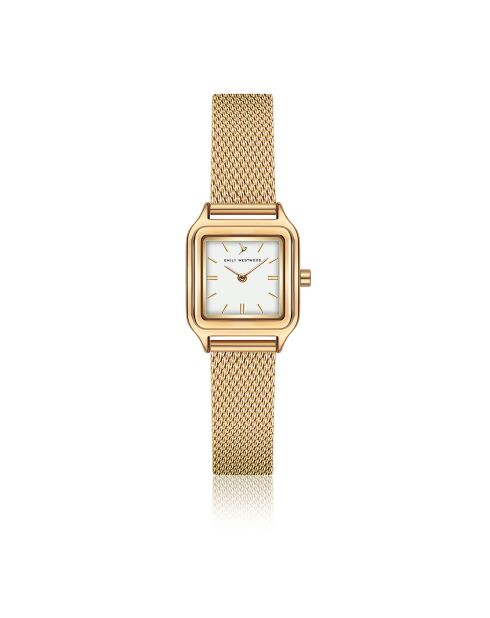 Montre en Acier mesh dorée