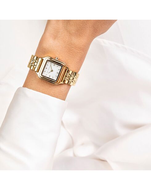 Montre en Acier dorée