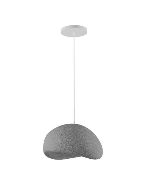 Suspension Wabi Sabi Emberstill gris béton - 14x3 cm