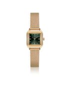 Montre en Acier mesh dorée
