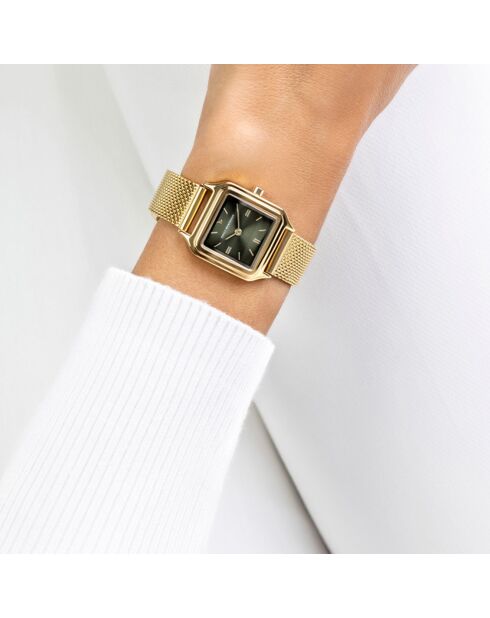 Montre en Acier mesh dorée
