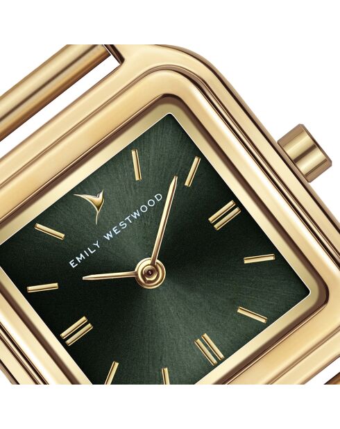 Montre en Acier mesh dorée