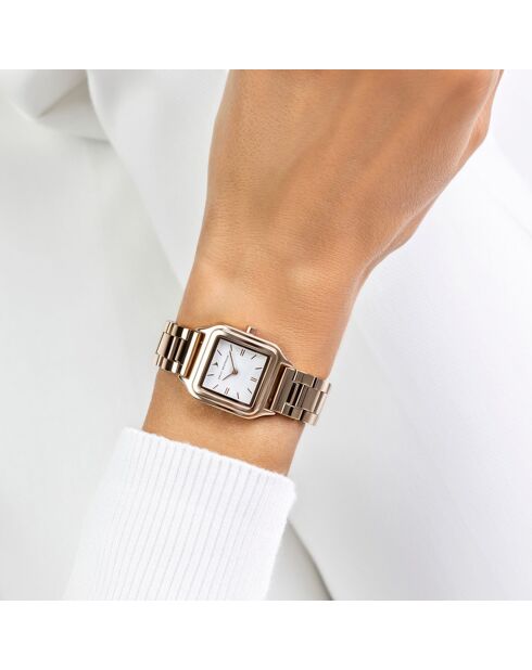 Montre en Acier rose doré