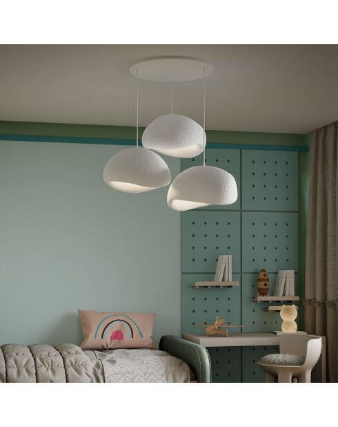 Lampadario bianco Wabi Sabi Haze & Hues - 30x3 cm