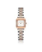 Montre en Acier argenté/rose doré