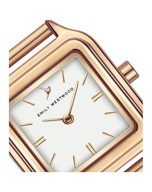 Orologio in acciaio argento/oro rosa