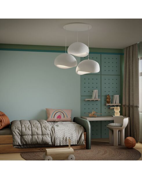 Lampadario bianco Wabi Sabi Haze & Hues - 30x3 cm