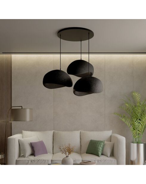 Lustre Wabi Sabi Haze & Hues noir - 30x3 cm